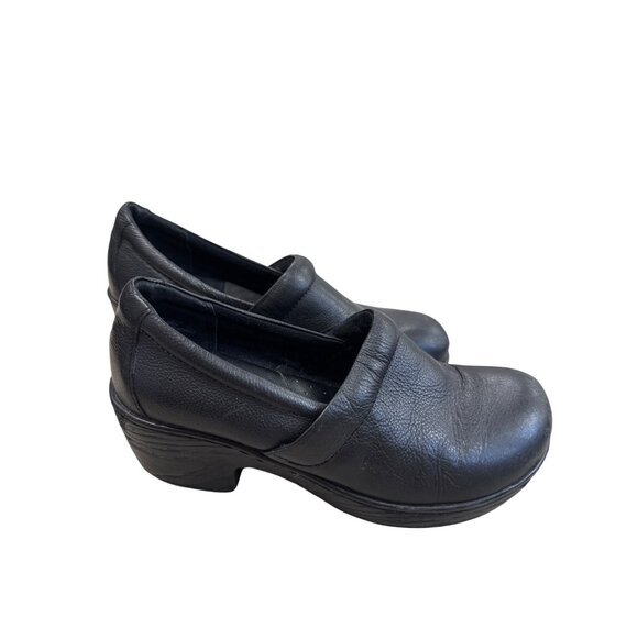 B.OC Womens Black Leather Clogs Mules 7M SKU 7484 - Picture 4 of 11